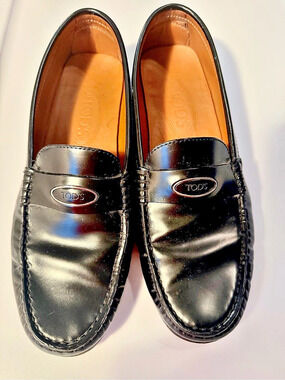 Tod's Gommino Driving Loafer Black Leather EU 37.5